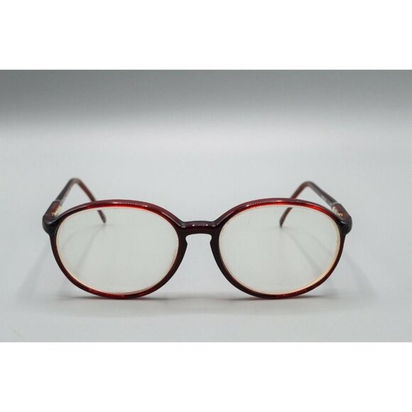 Cellidor EMC Centennial Grand Prix Eyeglasses Frames Round Red Plastic 135mm Vtg - Picture 2 of 9